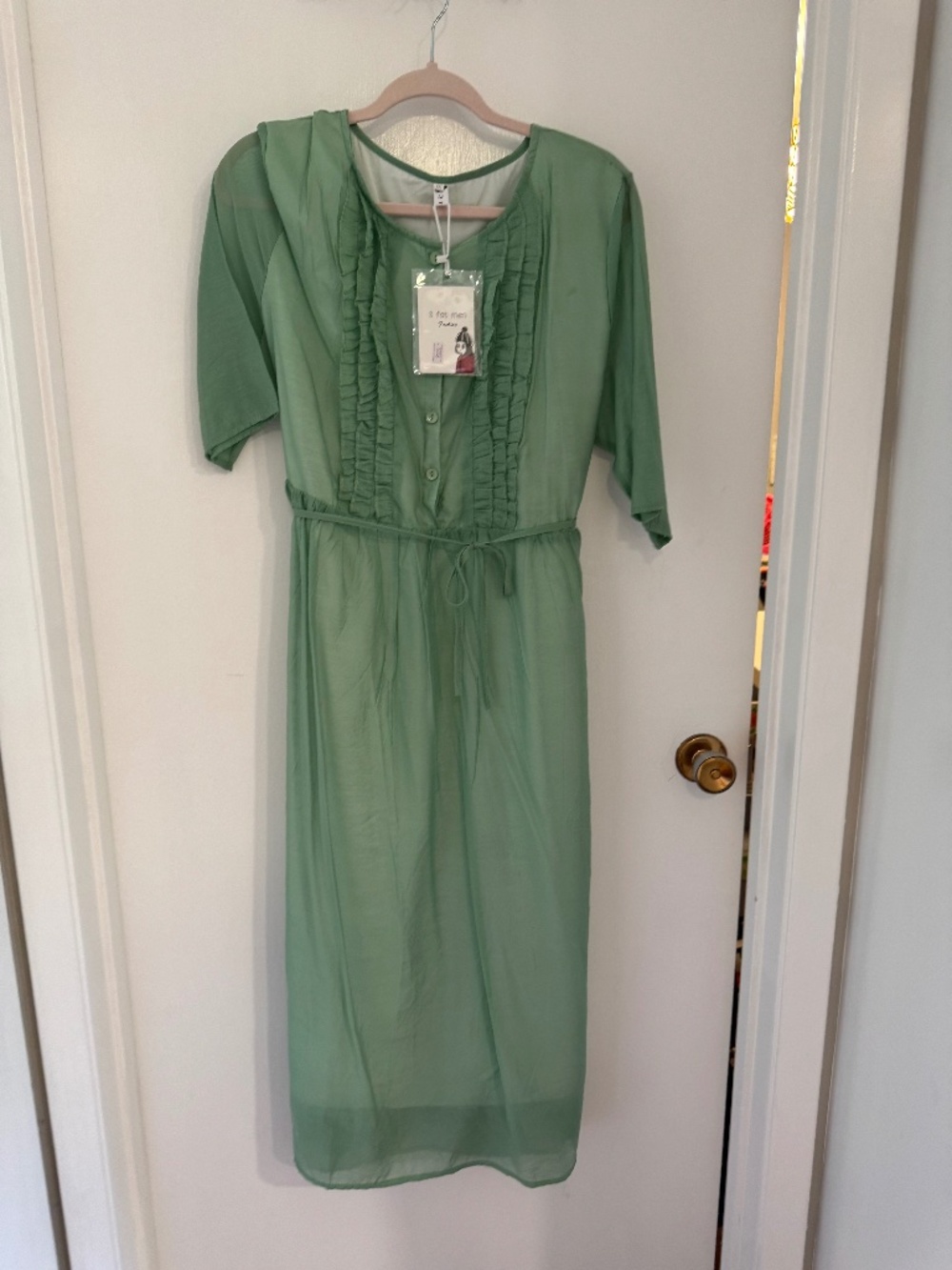 Sage green dress